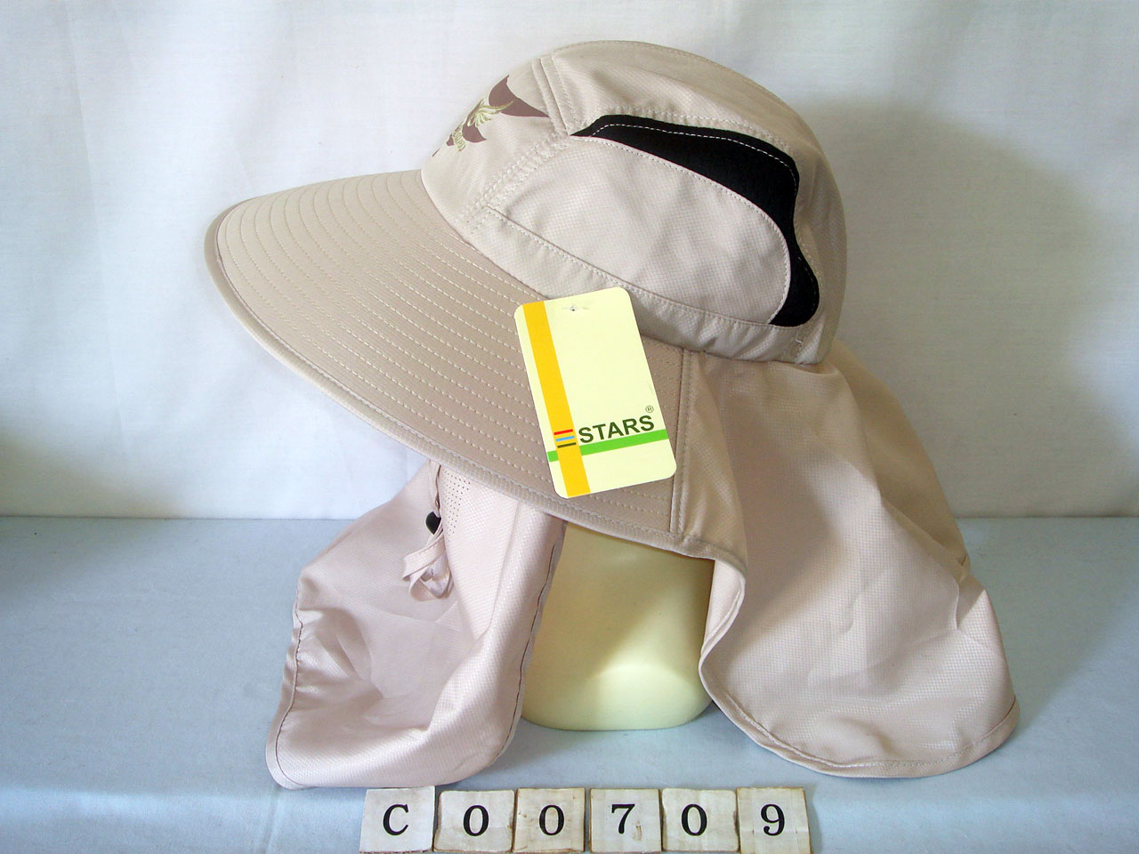 CO0709 固定式後披 可拆式前披 格子布五片式休閒帽子 SAN MATEO 三星製帽