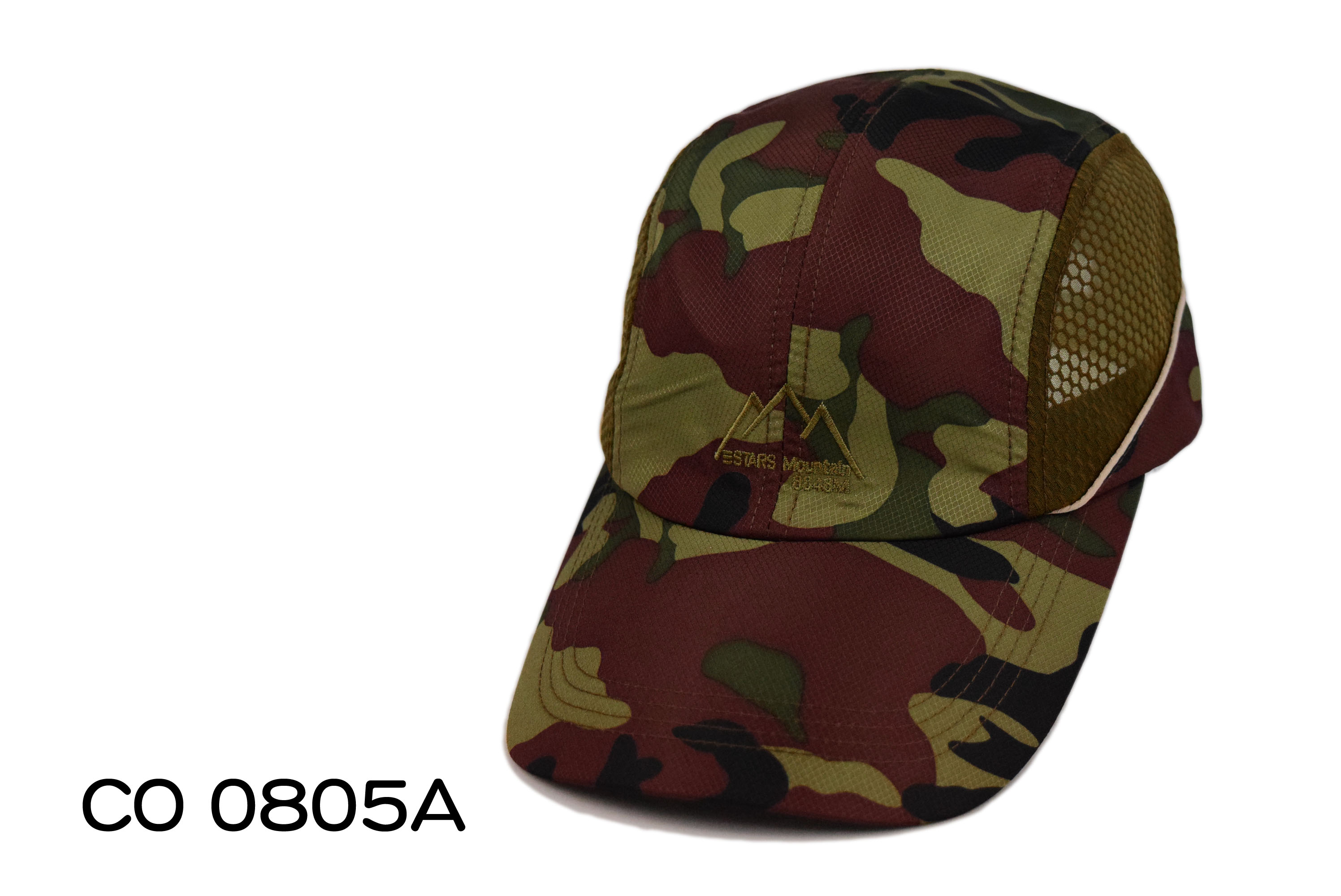 CO0805A 抗UV聚酯纖維 雙色配球帽 三 STARS MOUNTAIN