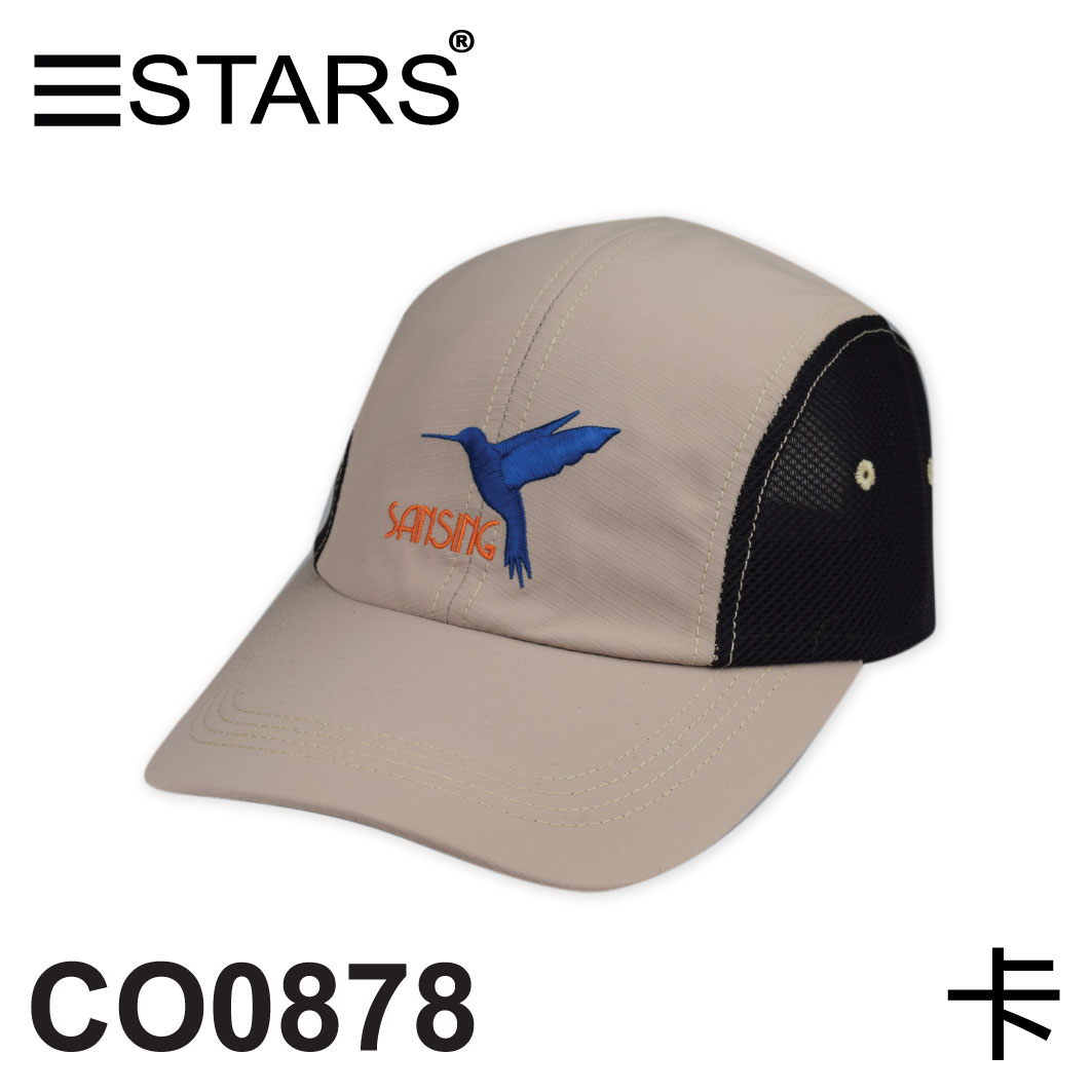 CO0878 聚酯纖維 中性球帽 蜂鳥造型刺繡 三星製帽