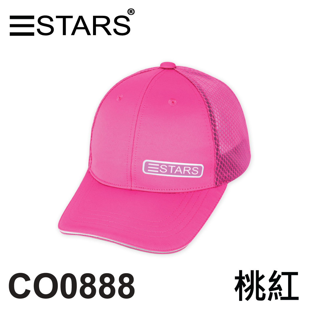 CO0888 網帽球帽 帶框膠印三STARS 三星製帽