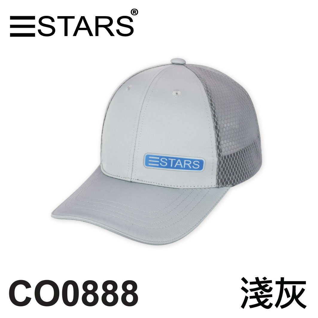 CO0888 網帽球帽 帶框膠印三STARS 三星製帽