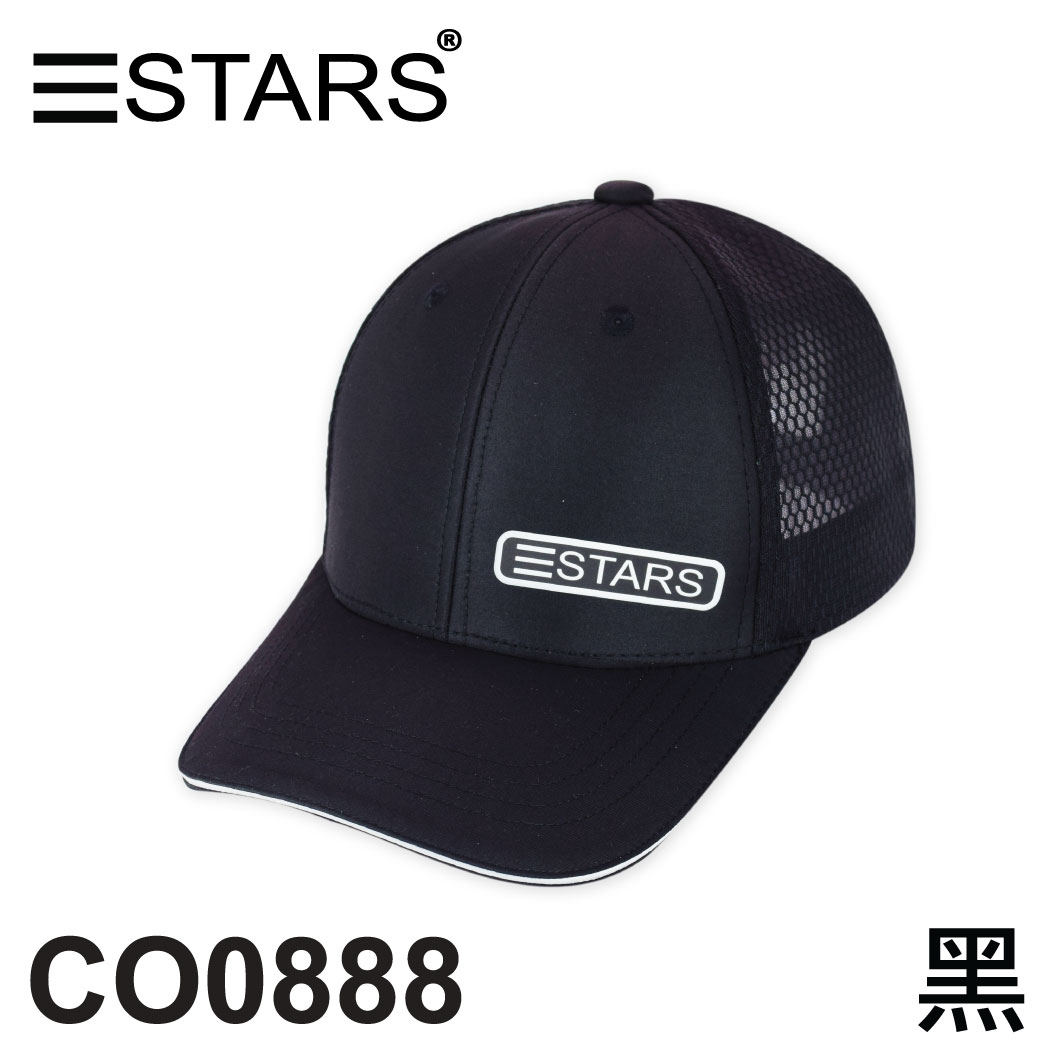 CO0888 網帽球帽 帶框膠印三STARS 三星製帽