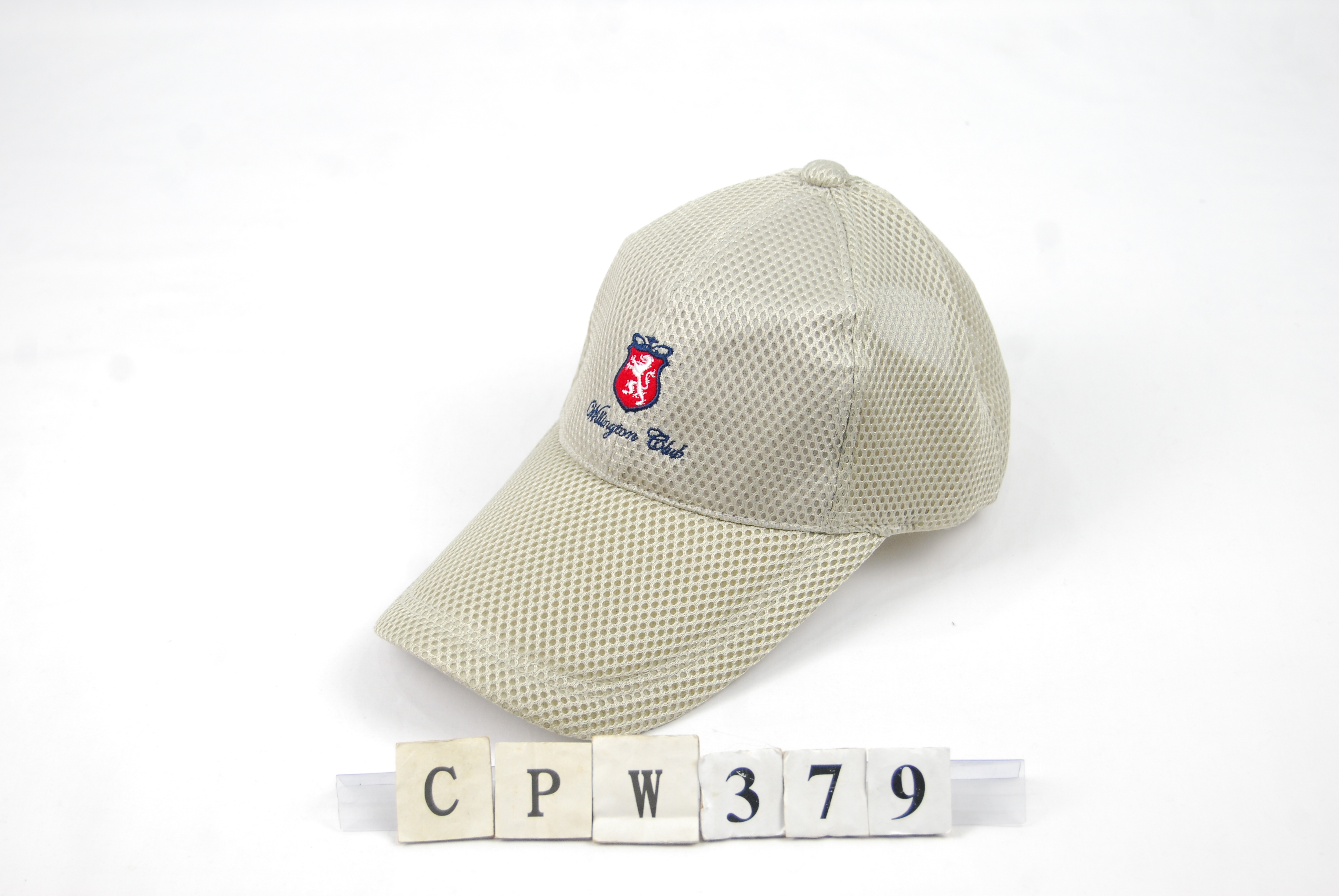 CPW379 素色網帽 3D獅子加英文字Willington Club 三星製帽