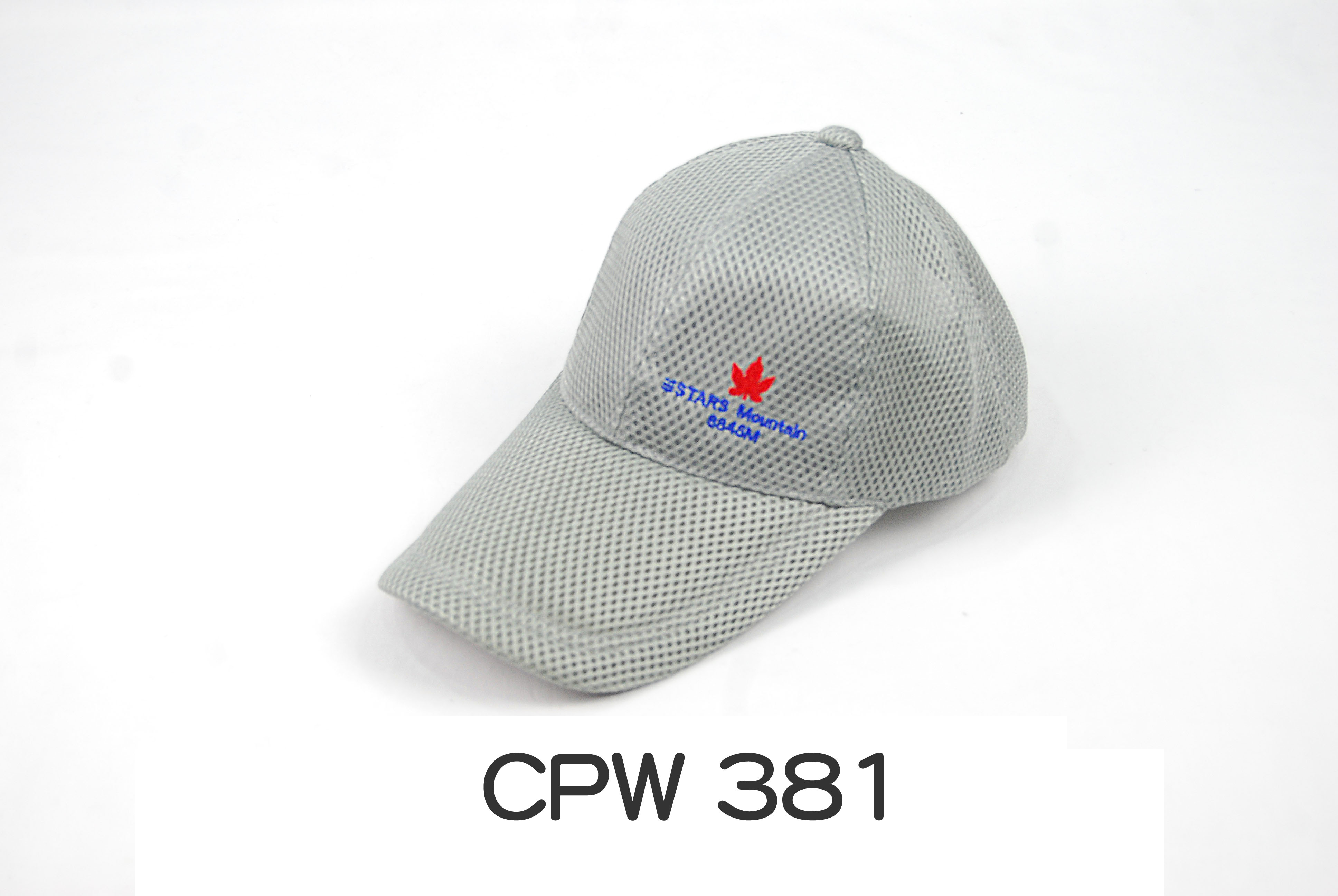 CPW381 素色網帽 側繡3D楓葉 三STARS MOUNTAIN 三星製帽