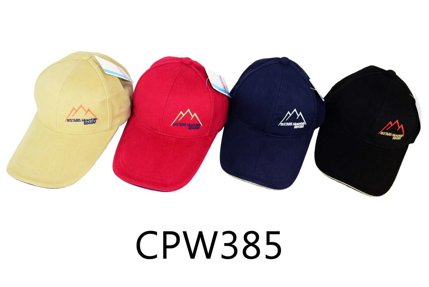 CPW385 三STARS MOUNTAIN 棉質球帽 共四色